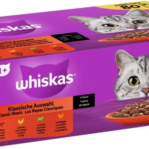 Knallerangebot Whiskas 1+ Klassische Auswahl in Sauce 80 x 85 g